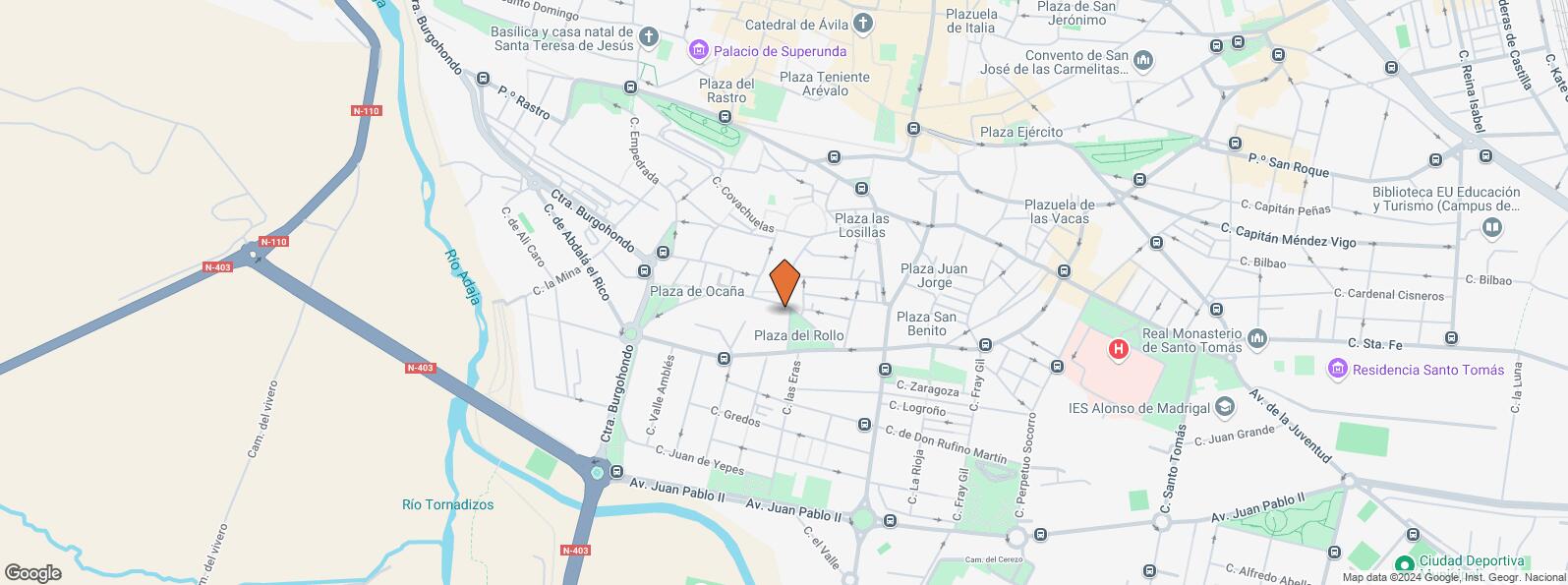 Location Map for Plaza Rollo, 29, Ávila, 05002