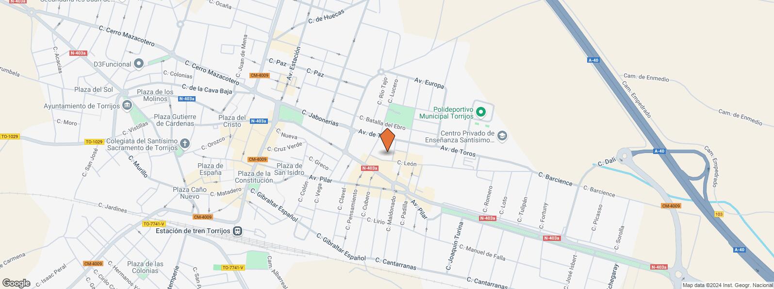 Location Map for Calle León, 5, Torrijos, Toledo, 45500