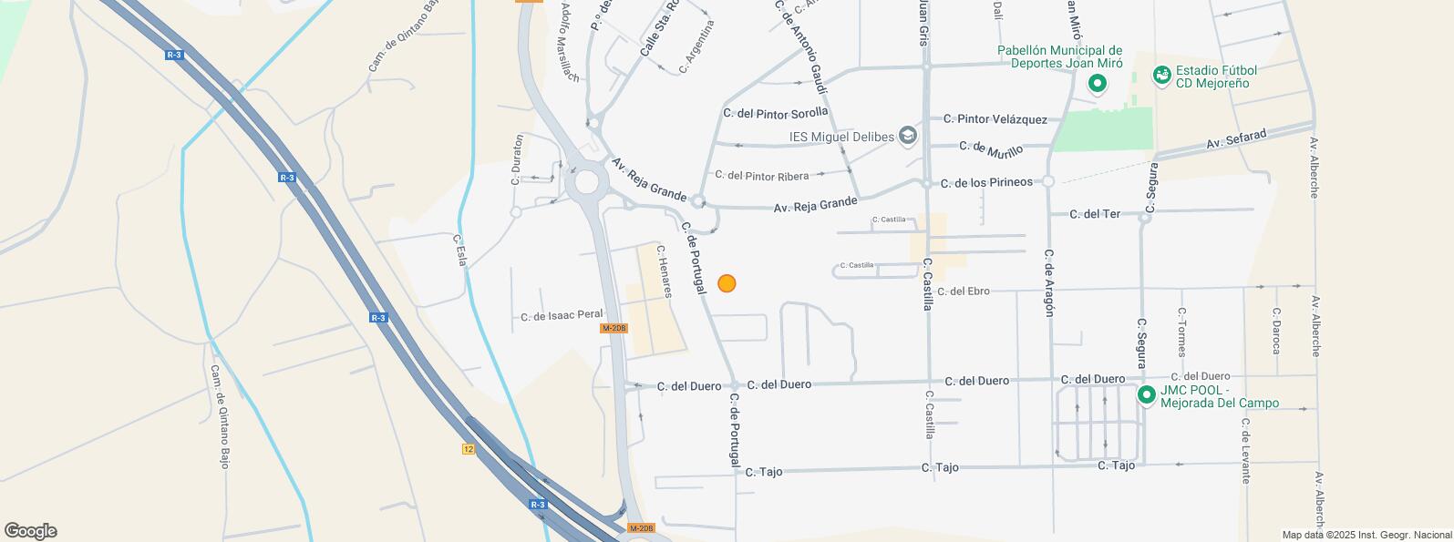 Location Map for Zona industrial, Mejorada del Campo, Madrid, 28840