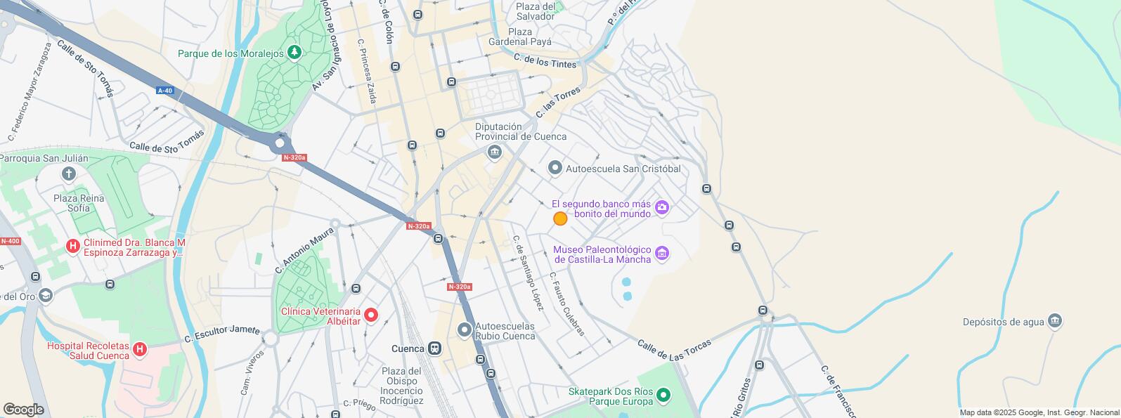 Location Map for Zona Fausto Culebras, Cuenca, 16004