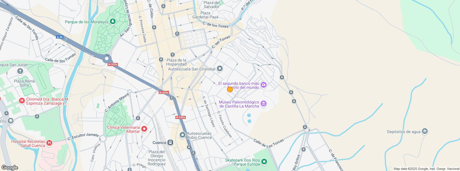 Mapa de Zona centro, Cuenca, 16004