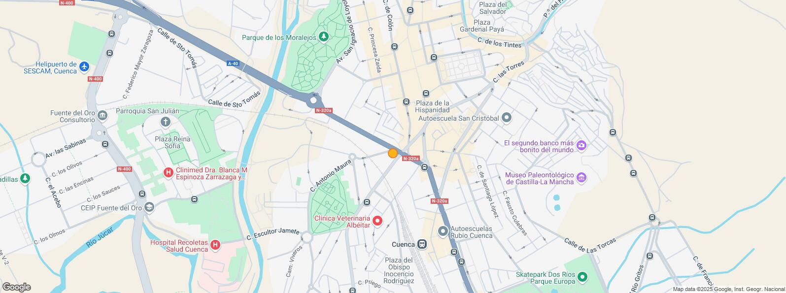 Location Map for Avenida Castilla La Mancha, Cuenca, 16003