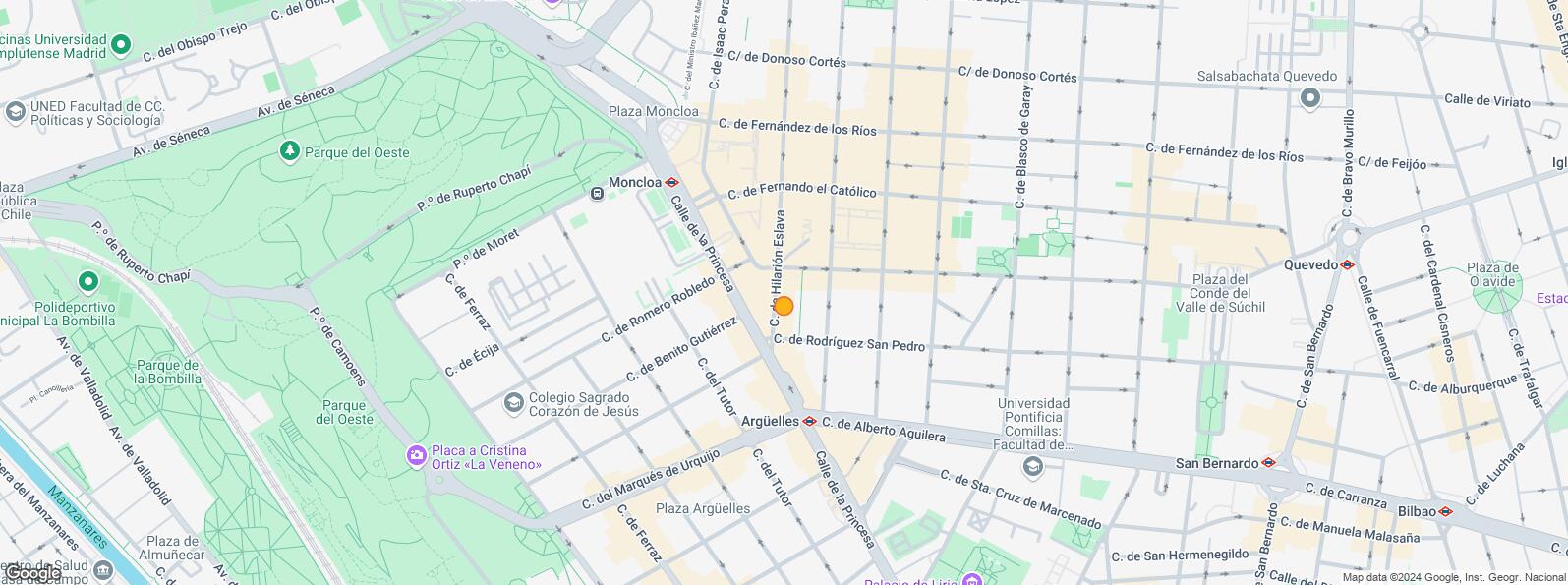 Location Map for Calle Rodríguez San Pedro, Chamberí, Madrid, 28015