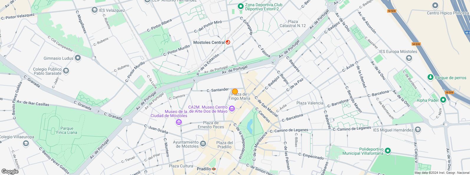 Mapa de Zona Centro Móstoles, Móstoles, Madrid, 28931