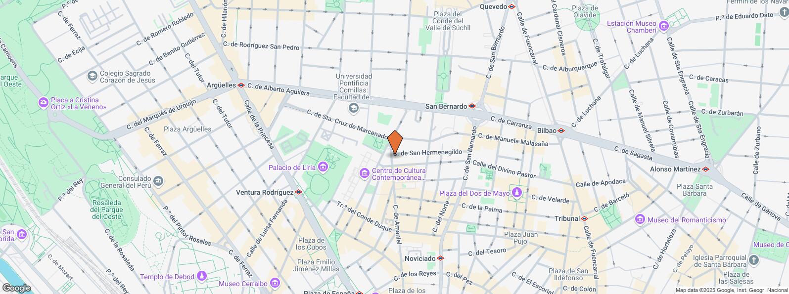 Mapa de Calle Amaniel, 36, Centro, Madrid, 28015