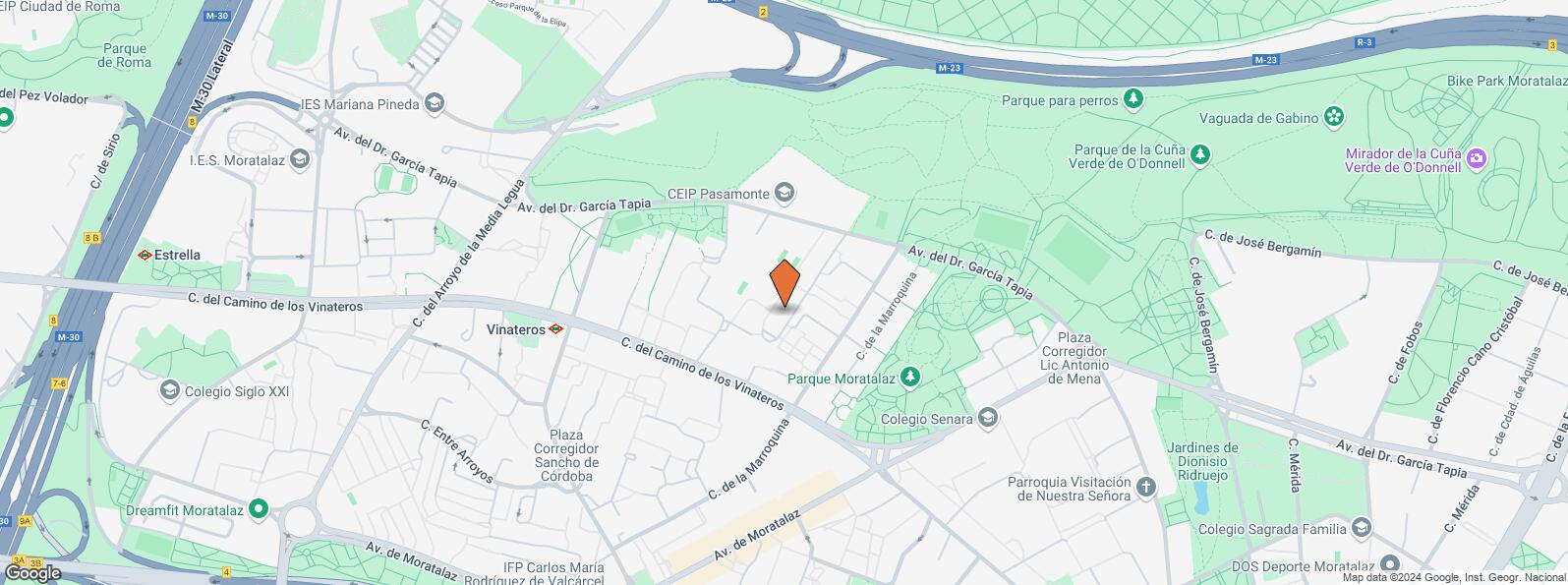 Location Map for Calle Corregidor José de Pasamonte, 21, Moratalaz, Madrid, 28030