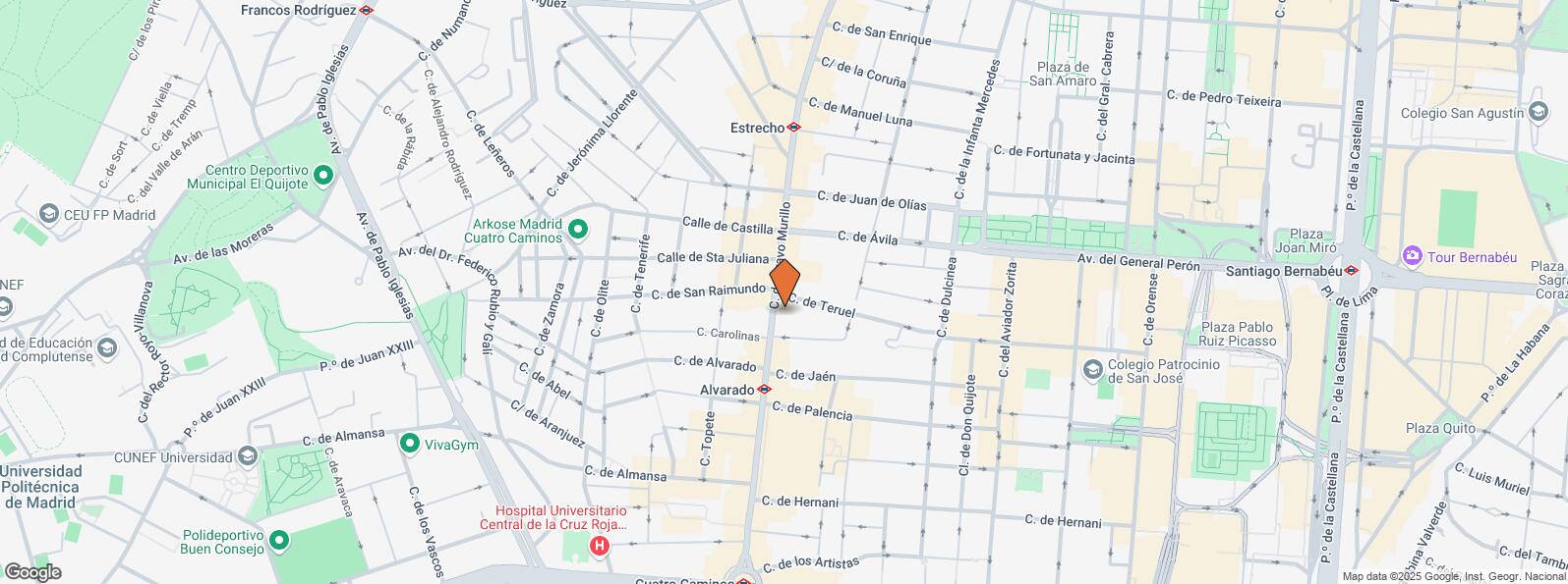 Location Map for Calle Bravo Murillo, 154, Tetuán, Madrid, 28020