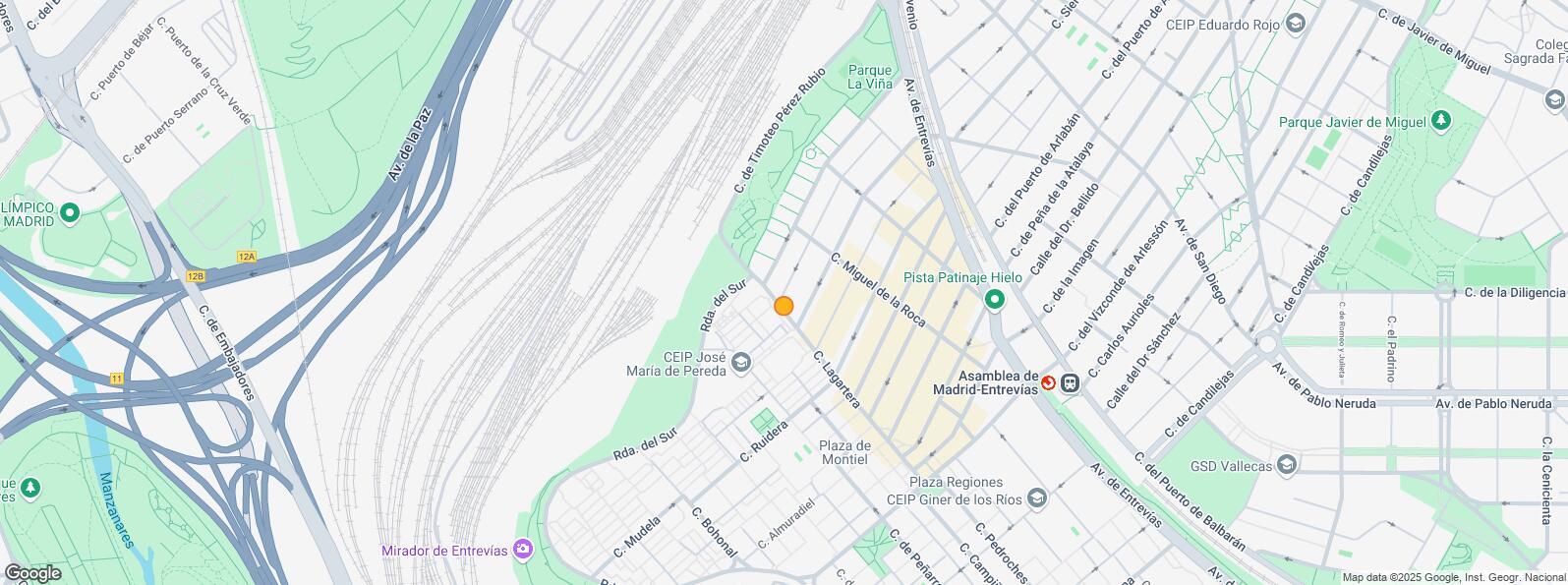 Mapa de Calle Cerro de la Alcazaba, Puente de Vallecas, Madrid, 28053