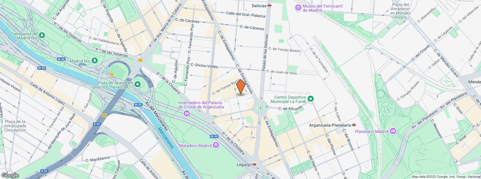 Location Map for Calle Miguel Arredondo, 7, Arganzuela, Madrid, 28045