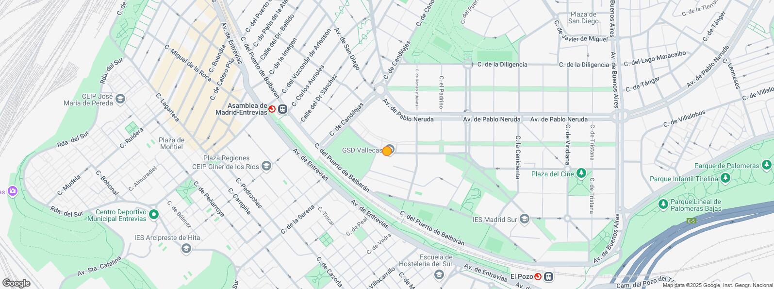 Location Map for Calle Reina de África, Puente de Vallecas, Madrid, 28018