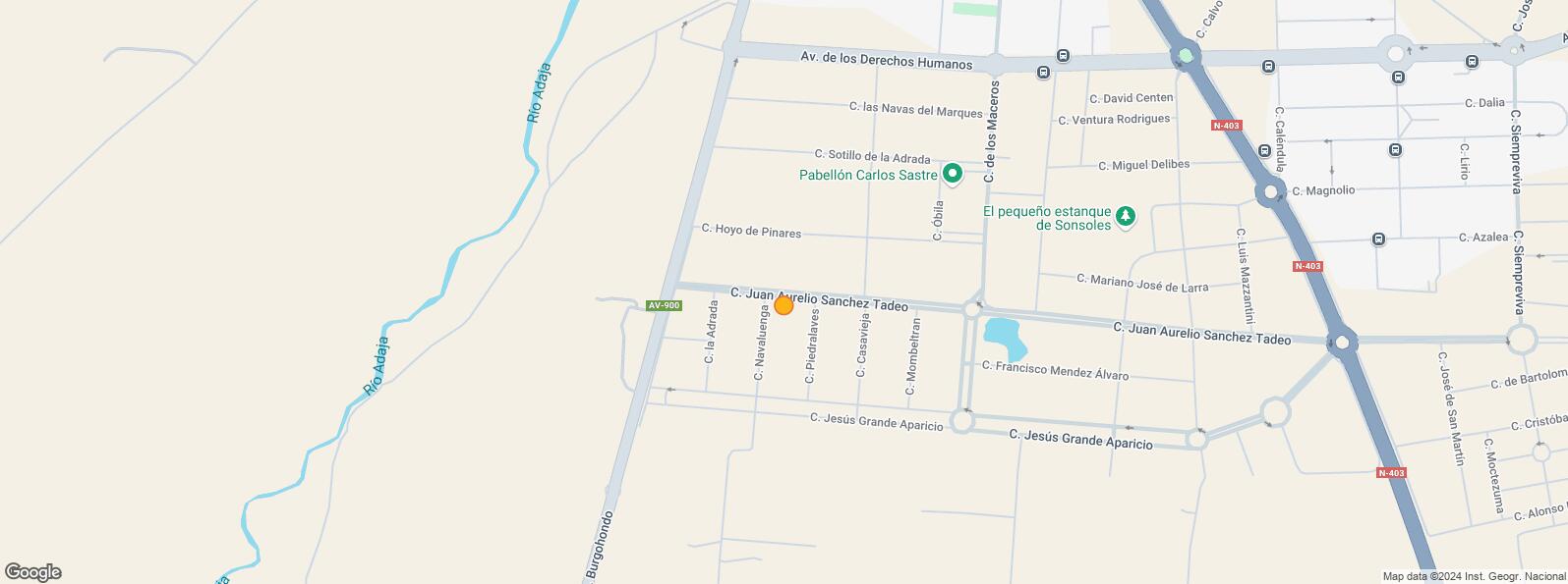 Location Map for Calle Navaluenga, Ávila, 05002