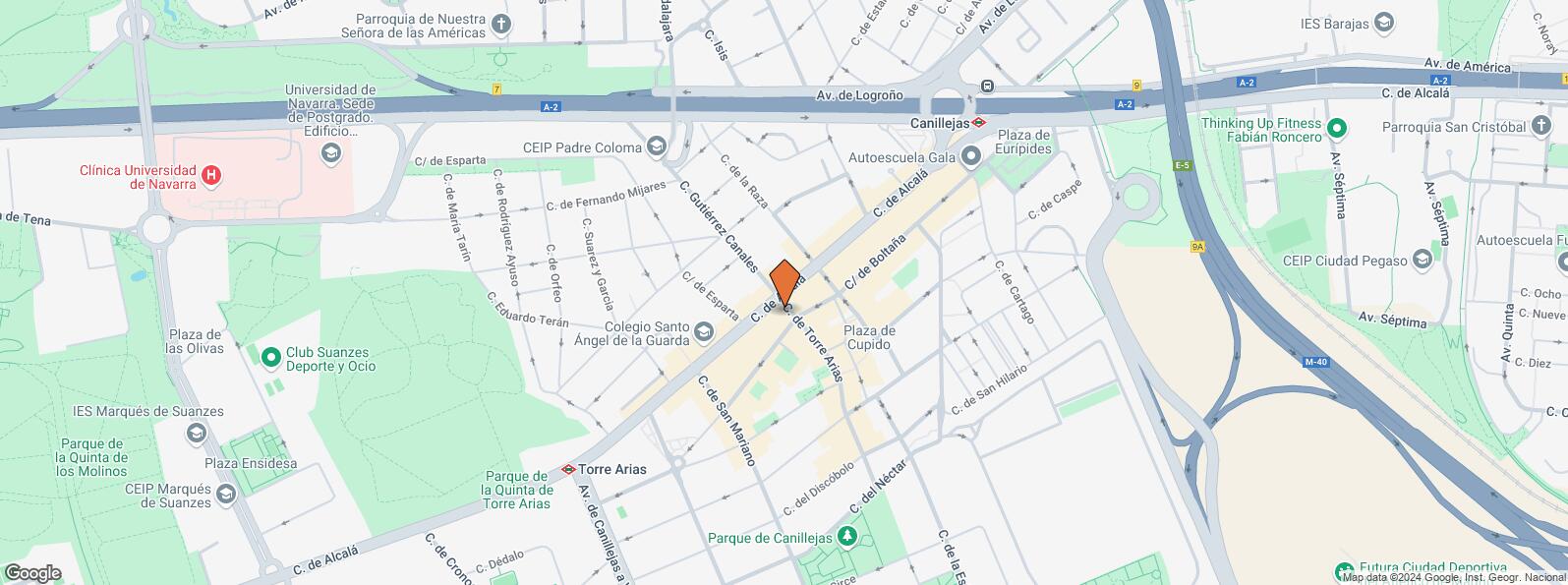 Mapa de Calle Alcala 586, San Blas - Canillejas, Madrid, 28022