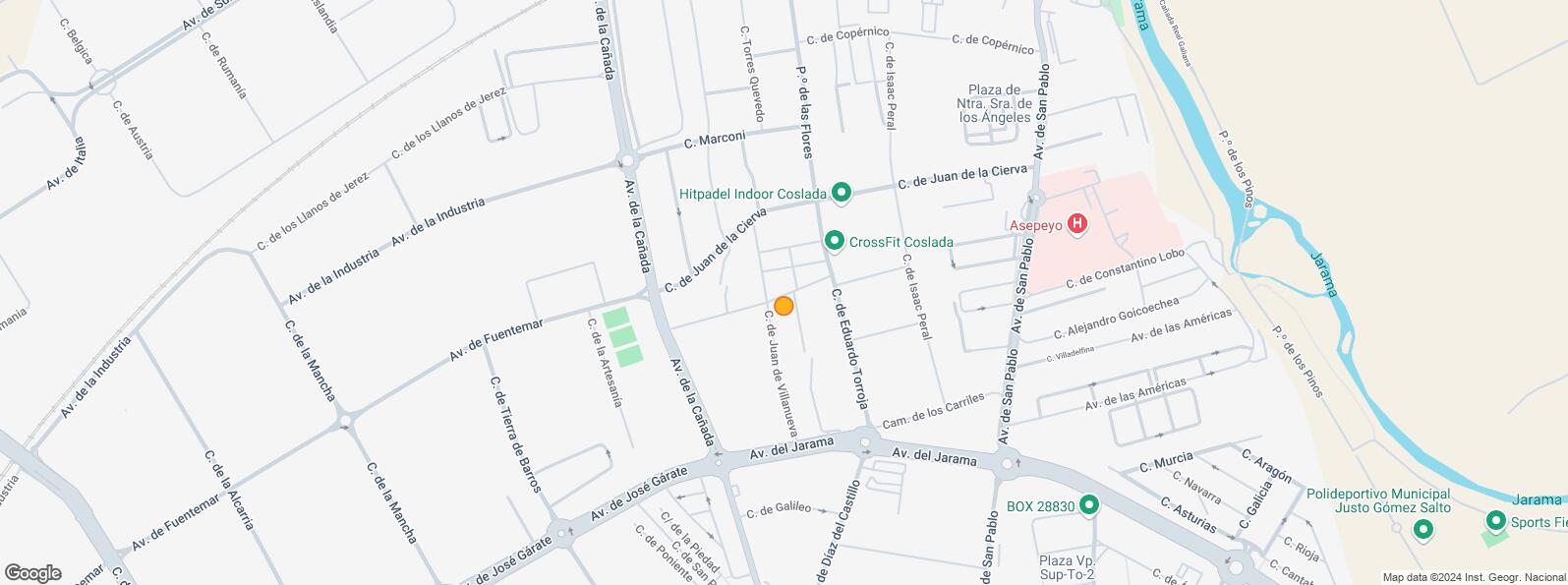 Mapa de Polígono Industrial de Coslada, Coslada, Madrid, 28820