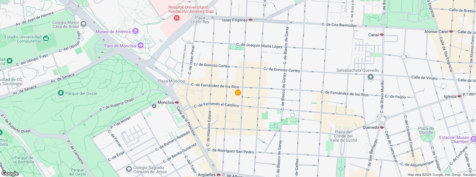 Mapa de Zona Gaztambide, Chamberí, Madrid, 28015