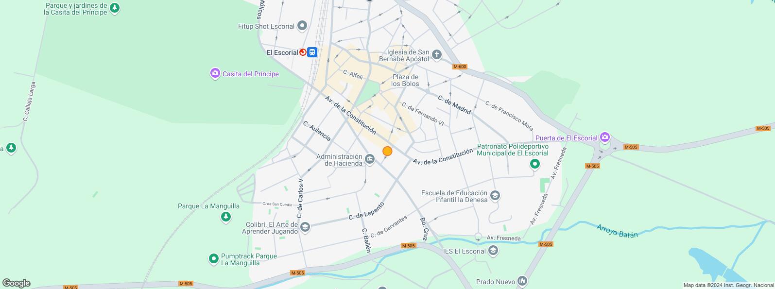 Location Map for Zona centro, El Escorial, Madrid, 28280