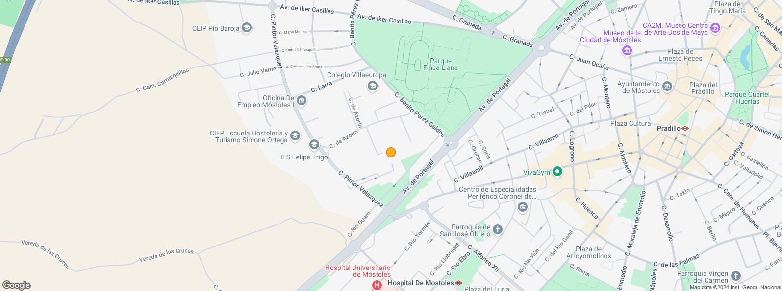 Location Map for Zona Soto, Móstoles, Madrid, 28047