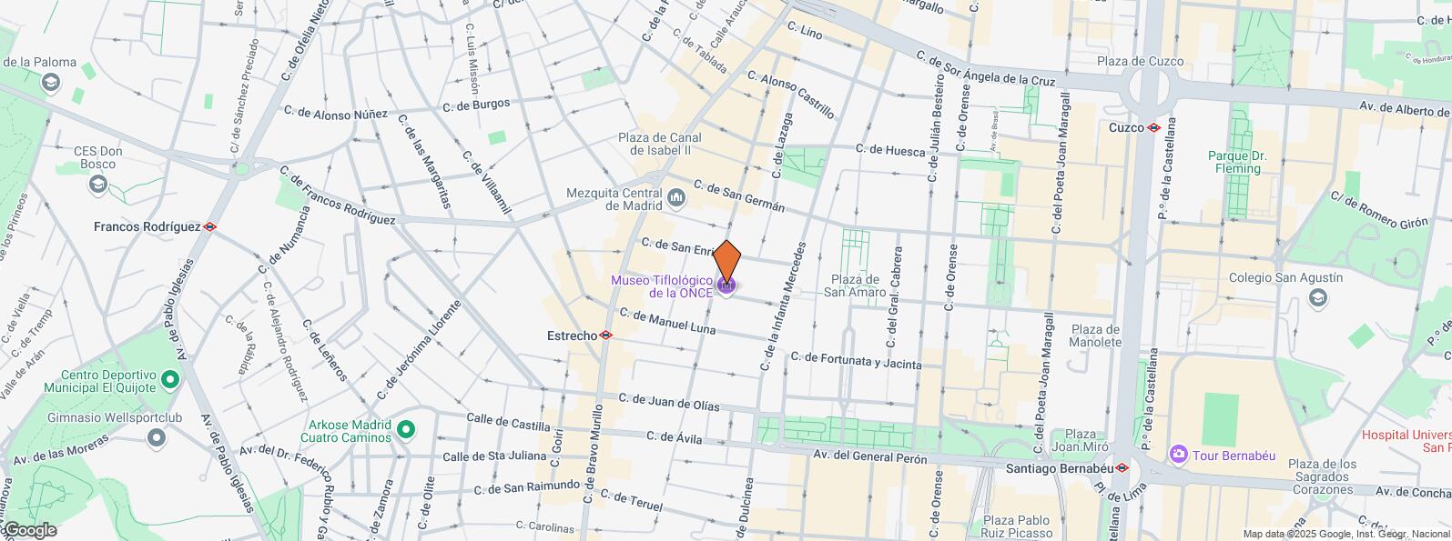 Location Map for Calle Coruña, 19, Tetuán, Madrid, 28020