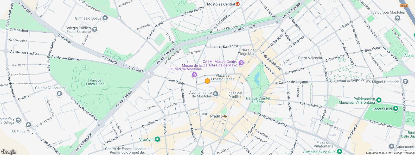 Location Map for Zona Juzgados, Móstoles, Madrid, 28931