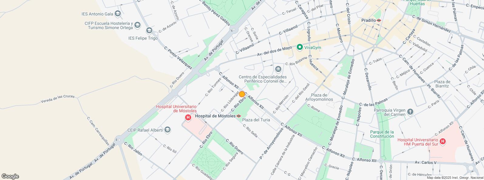 Location Map for Calle Alfonso XII, Móstoles, Madrid, 28934