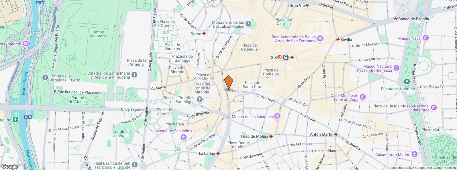 Location Map for Calle Toledo, Centro, Madrid, 28005