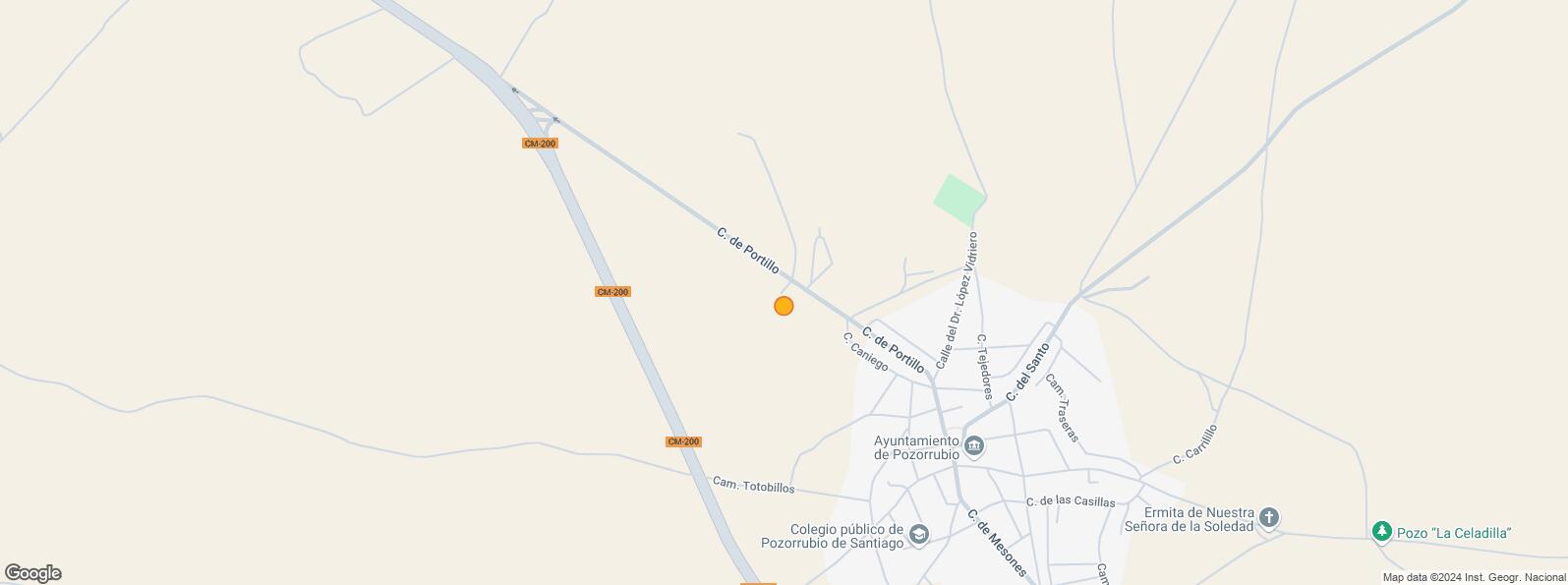 Location Map for Calle Portillo, Pozorrubio, Cuenca, 16410