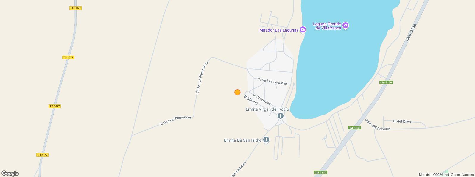 Location Map for Zona laguna, Villafranca de los Caballeros, Toledo, 45730