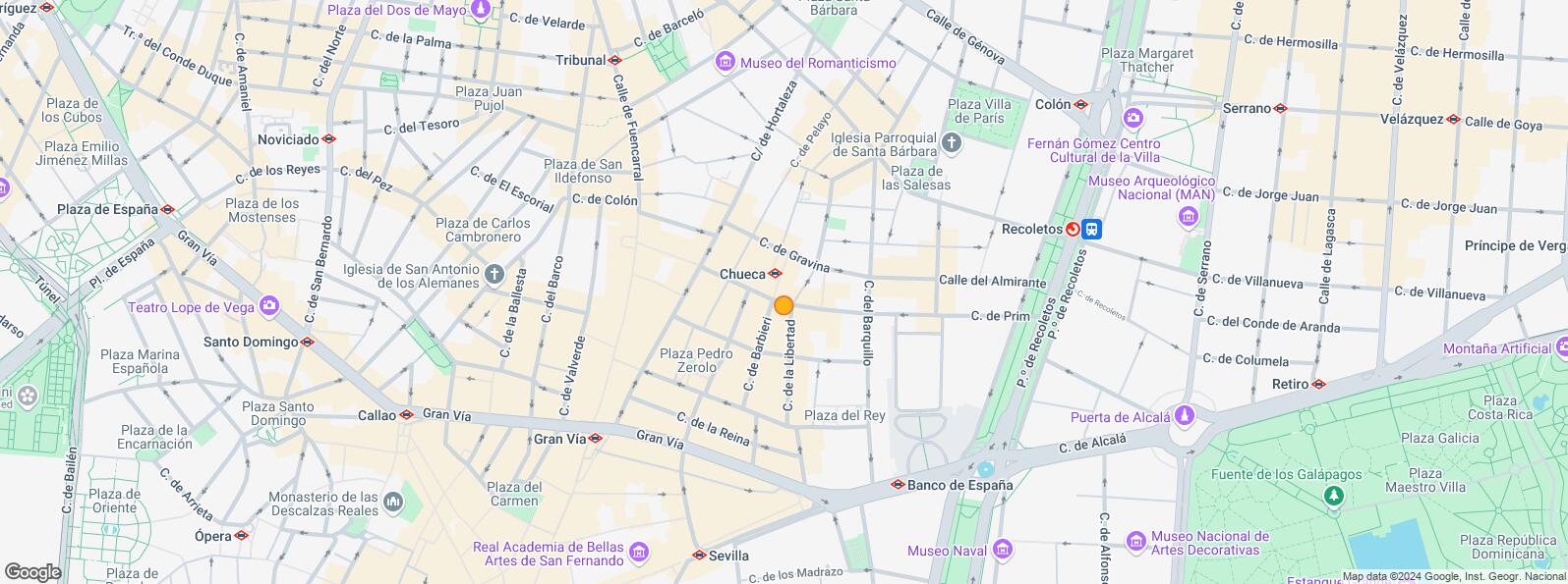 Location Map for Calle Gravina, Centro, Madrid, 28004