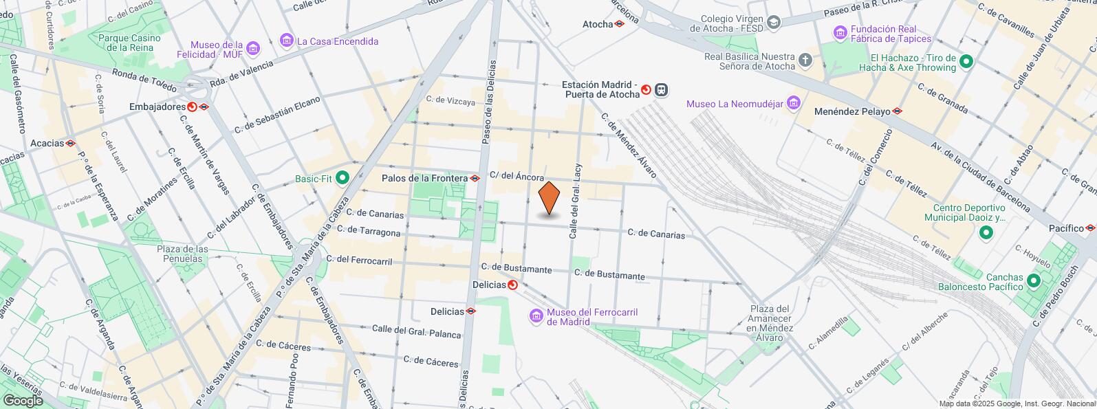 Mapa de Calle Canarias, 35, Arganzuela, Madrid, 28045