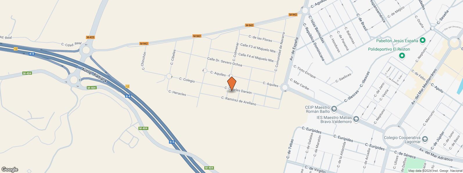 Mapa de Calle Charles Dardwin, 15, Valdemoro, Madrid, 28341