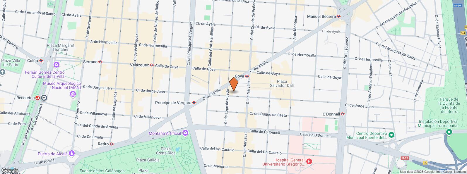 Mapa de Calle Jorge Juan, 69, Salamanca, Madrid, 28009