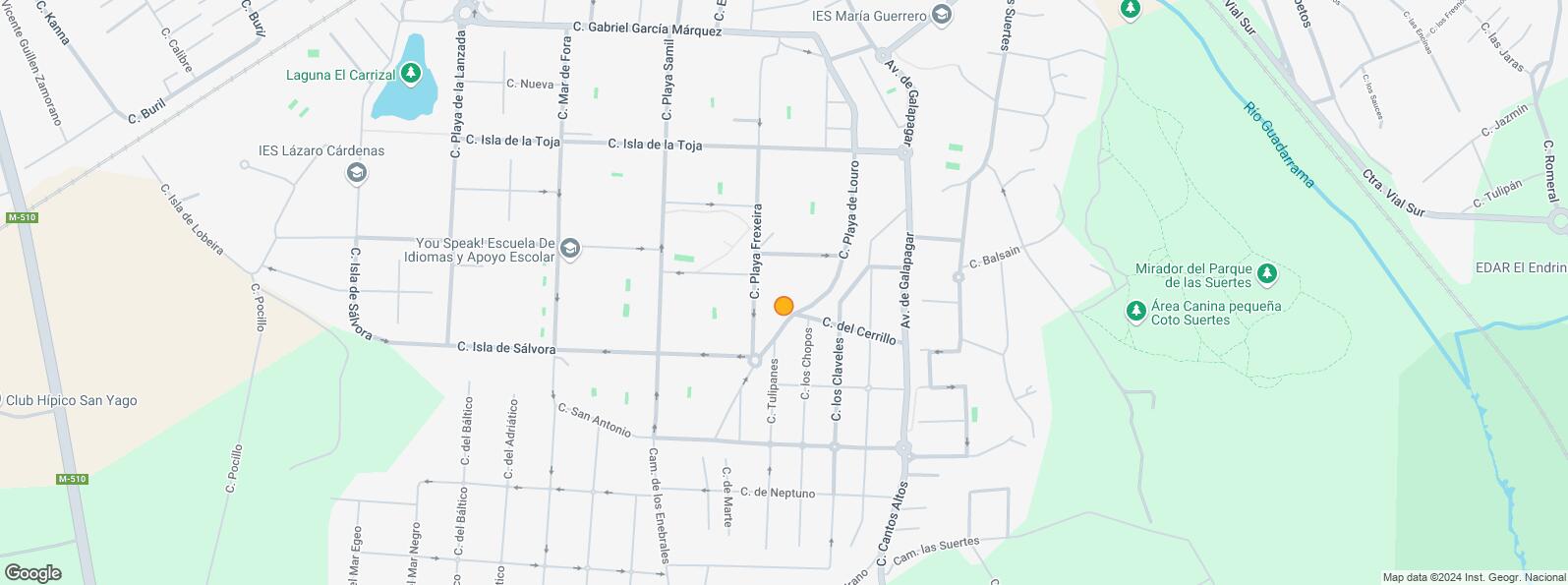 Mapa de Zona Parque Coruña, Collado Villalba, Madrid, 28400