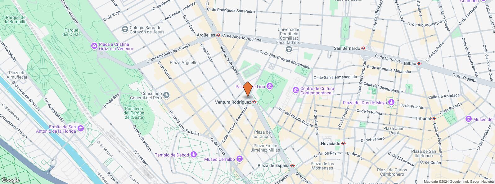 Mapa de Edificio Hexágono, Calle Princesa, 25, Moncloa - Aravaca, Madrid, 28008