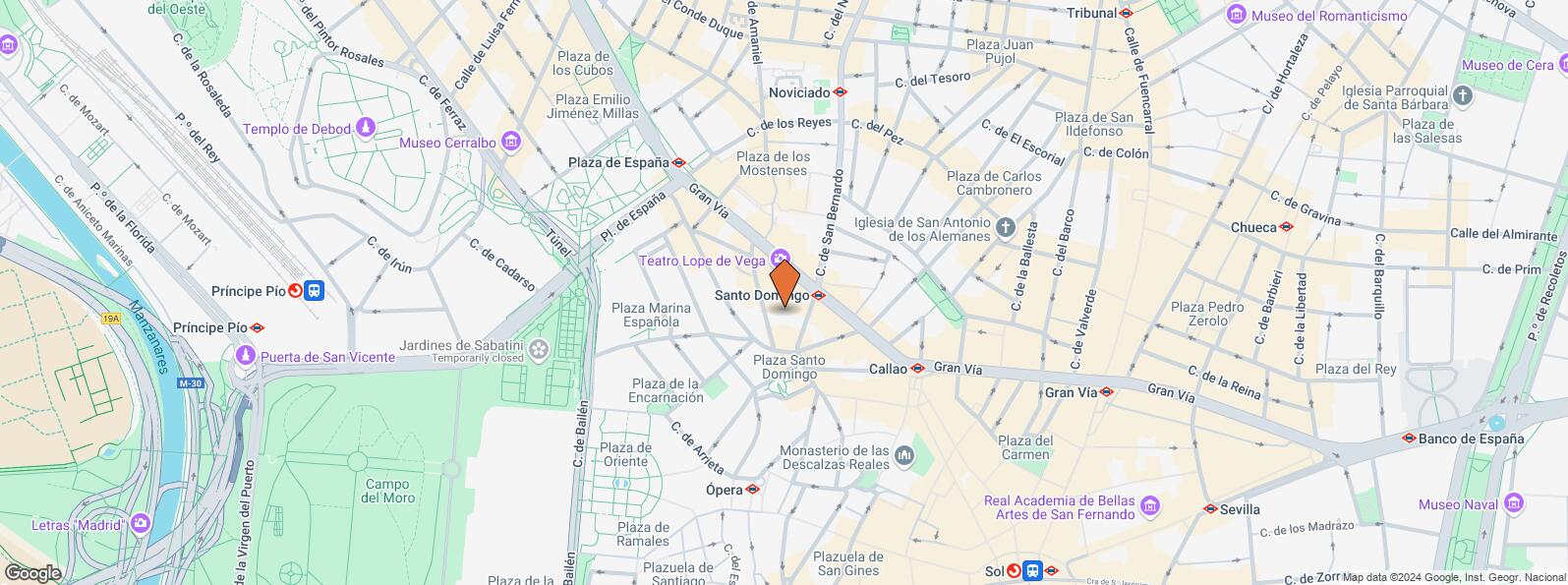 Location Map for Calle San Bernardo, 5, Centro, Madrid, 28013