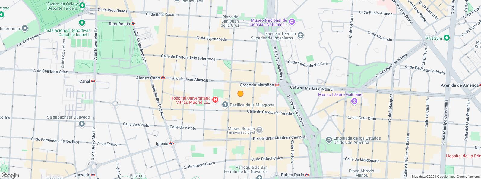 Mapa de Calle Zurbano, Chamberí, Madrid, 28010