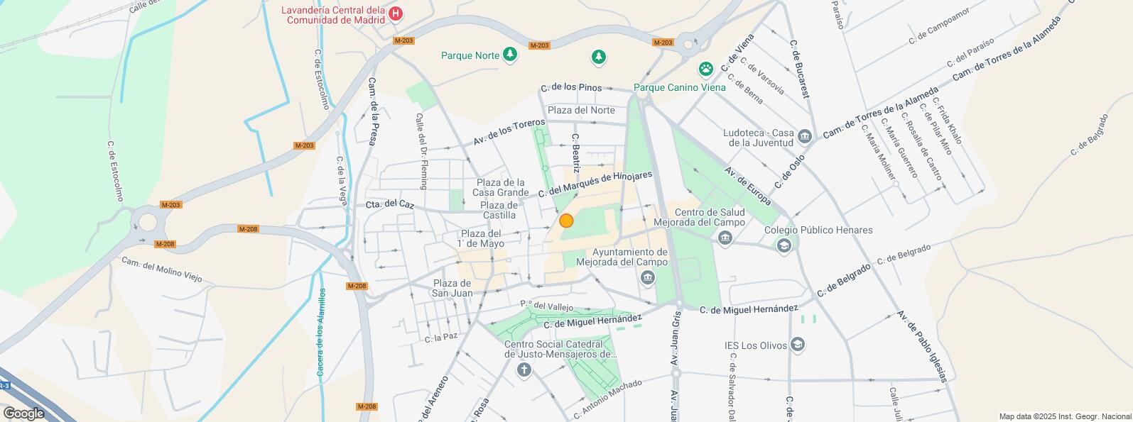 Location Map for Calle Virgen de la Soledad, Mejorada del Campo, Madrid, 28840