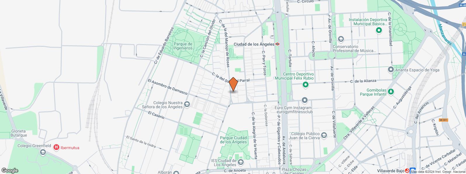 Location Map for Calle Manojo de Rosas, 49, Villaverde, Madrid, 28041