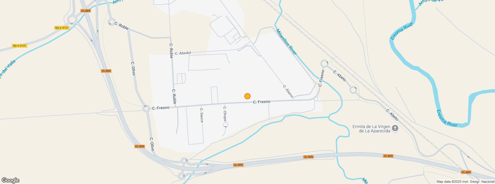 Location Map for Polígono Industrial Nicomedes García , Valverde del Majano, Segovia, 40140