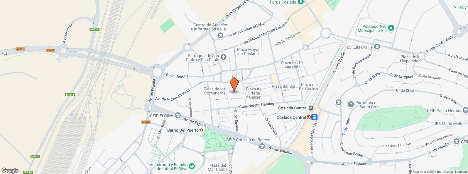 Mapa de Calle Doctor Jiménez Díaz, 4, Coslada, Madrid, 28820