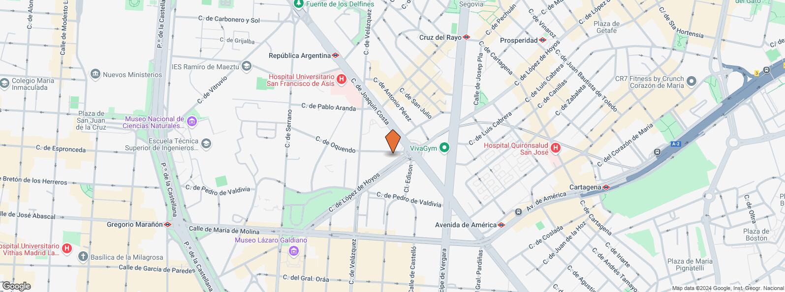 Mapa de Calle López Hoyos, 27, Chamartín, Madrid, 28006