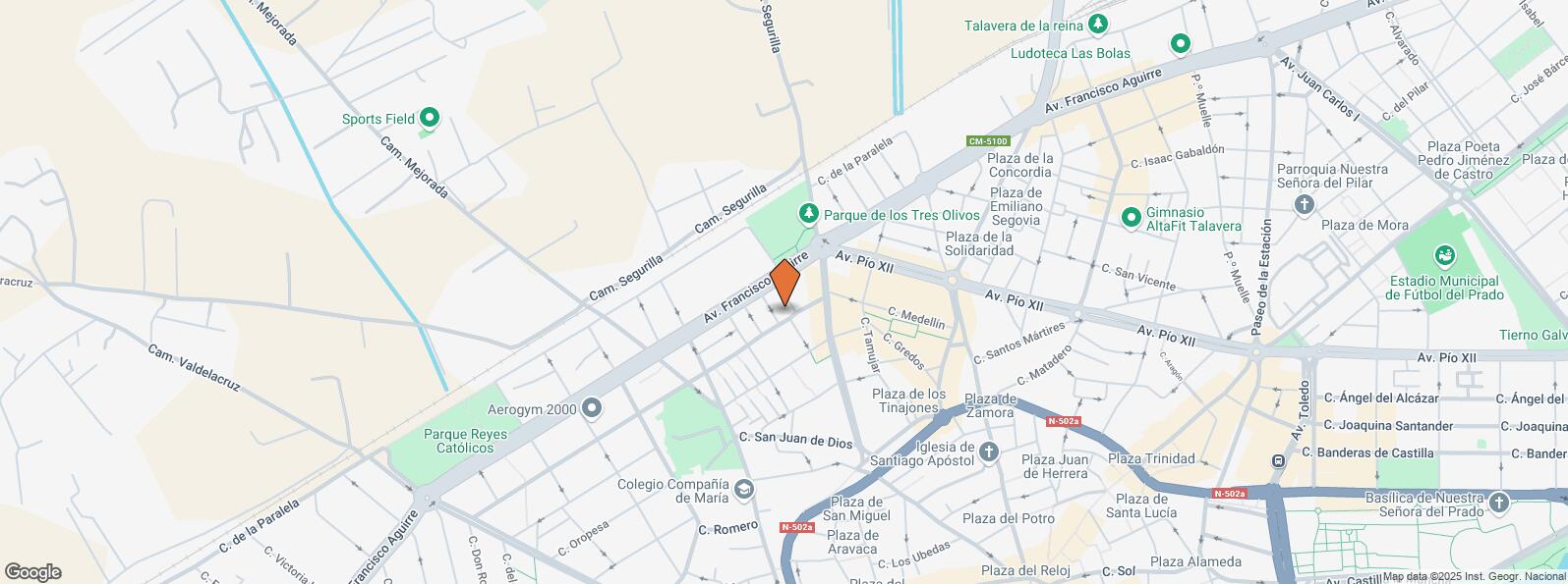 Location Map for Calle Comuneros Castilla, 8, Talavera de la Reina, Toledo, 45600