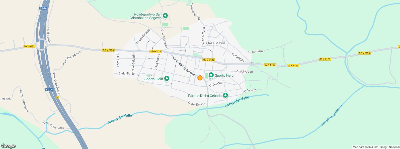 Location Map for Zona centro San Cristóbal, San Cristóbal de Segovia, Segovia, 40197