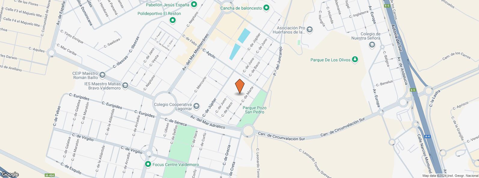 Mapa de Calle Marte, 78, Valdemoro, Madrid, 28341