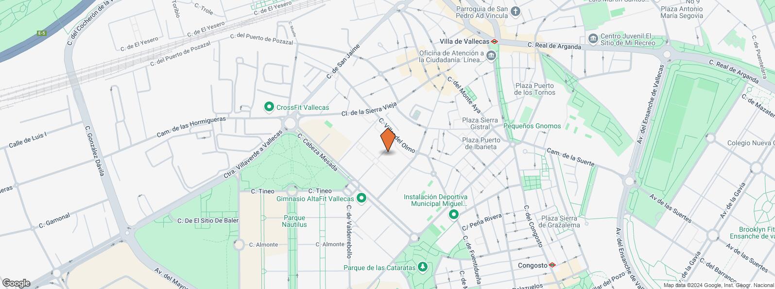 Location Map for Calle Martin Muñoz de Posadas, 5, Villa de Vallecas, Madrid, 28031