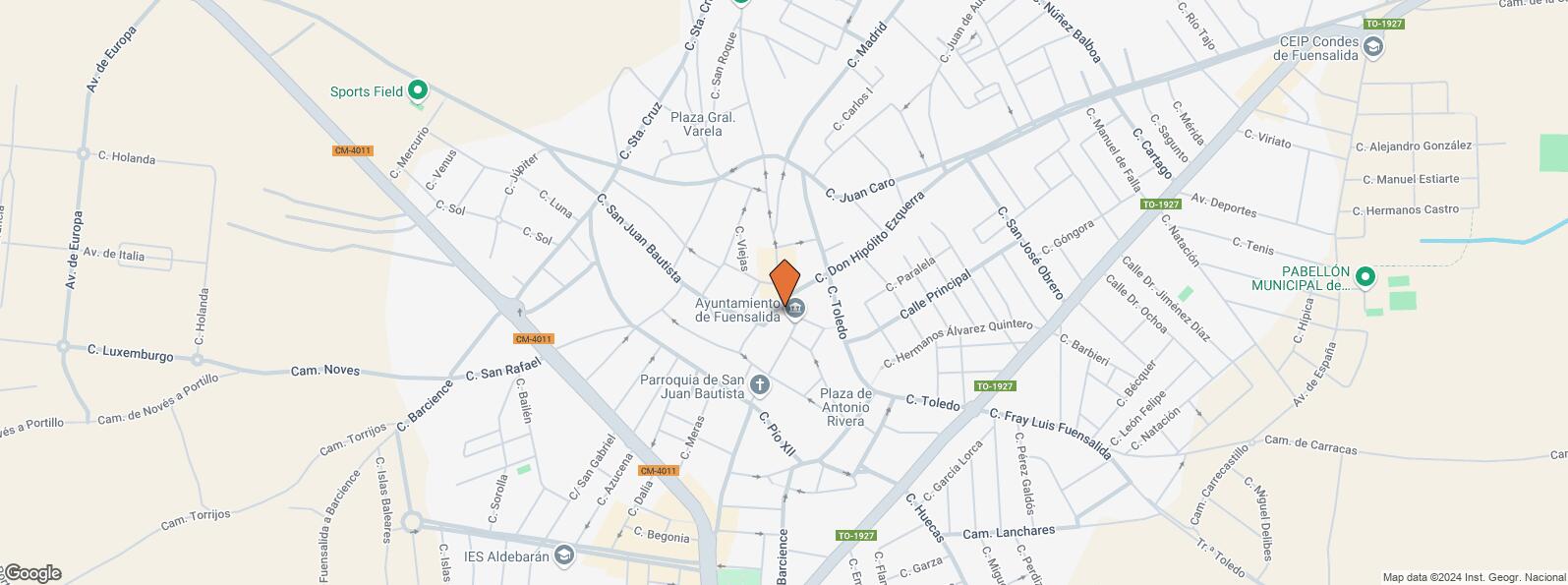 Location Map for Calle Seis de Octubre, 3, Fuensalida, Toledo, 45510