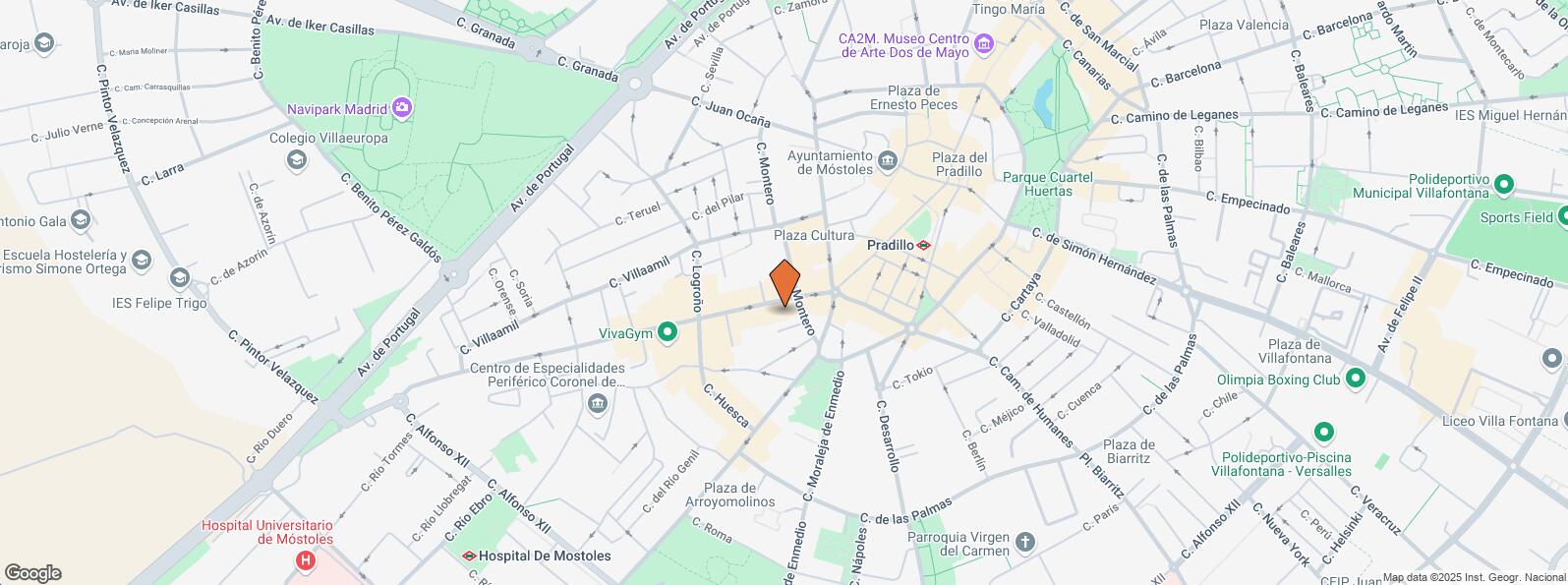 Location Map for Calle Montero, 42, Móstoles, Madrid, 28934