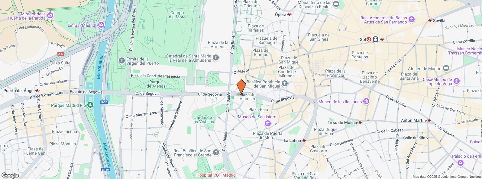 Location Map for Calle Segovia, 19, Centro, Madrid, 28005