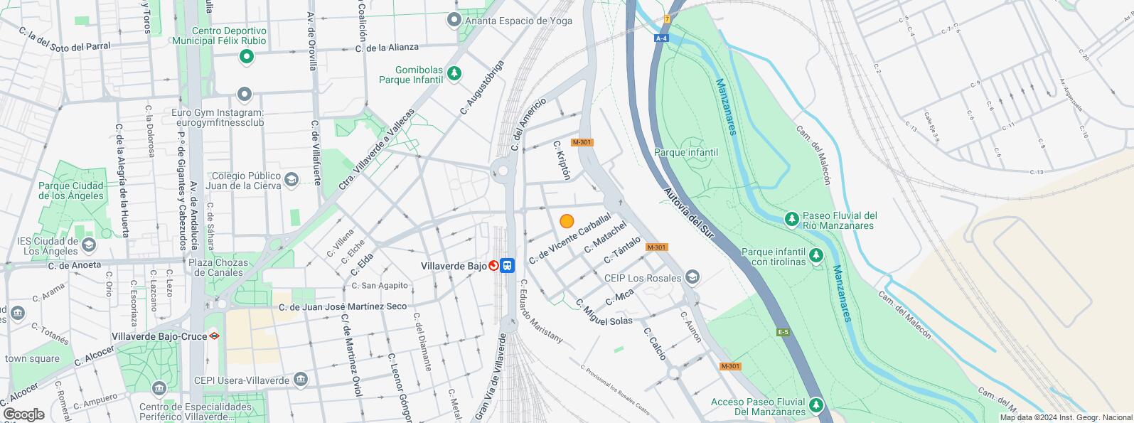 Location Map for Calle Níquel, Villaverde, Madrid, 28021