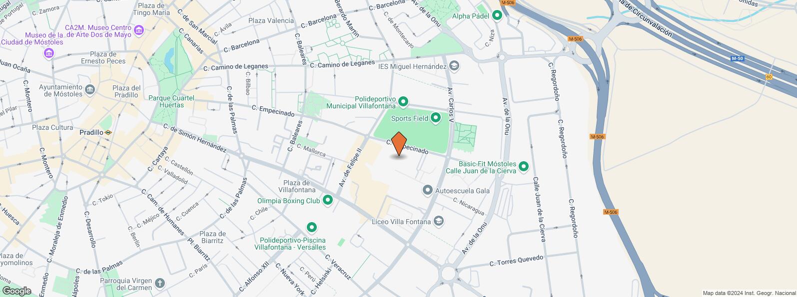 Location Map for Calle Empecinado, 62, Móstoles, Madrid, 28937