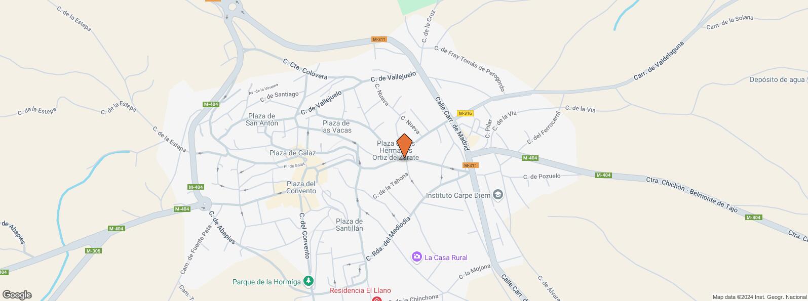 Location Map for Calle Benito Hortelano, 5, Chinchón, Madrid, 28370