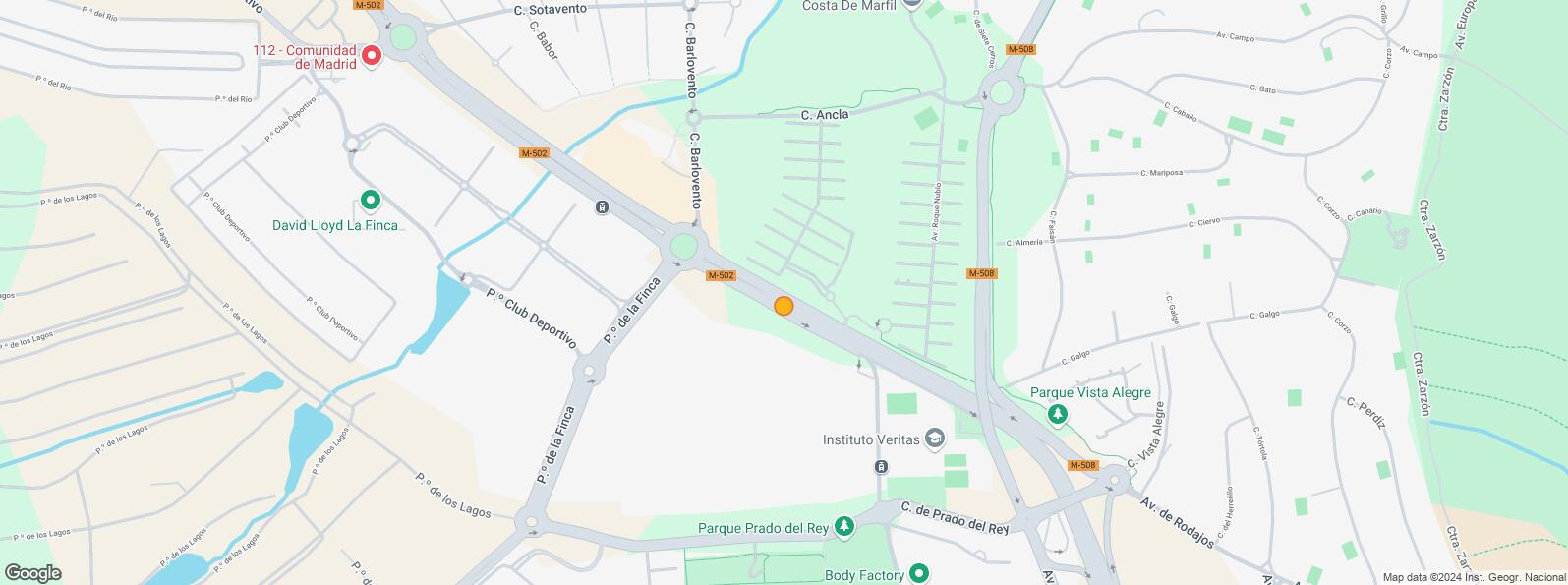 Mapa de Zona Somosaguas, Pozuelo de Alarcón, Madrid, 28223